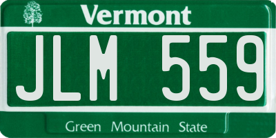 VT license plate JLM559