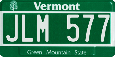 VT license plate JLM577