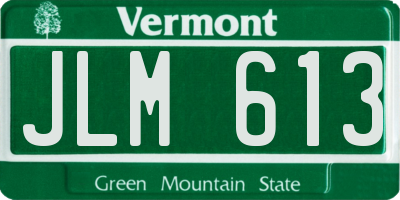 VT license plate JLM613