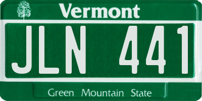 VT license plate JLN441