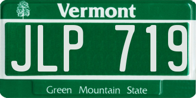 VT license plate JLP719