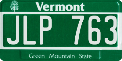 VT license plate JLP763