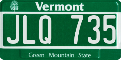VT license plate JLQ735