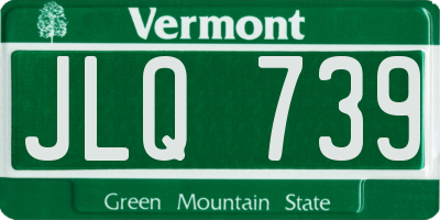 VT license plate JLQ739