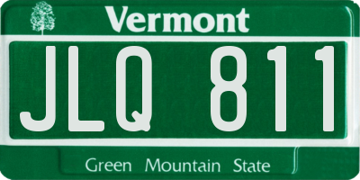 VT license plate JLQ811
