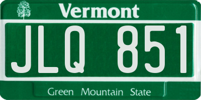 VT license plate JLQ851