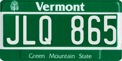 VT license plate JLQ865