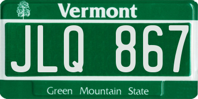 VT license plate JLQ867