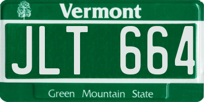 VT license plate JLT664