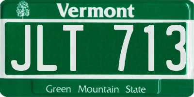 VT license plate JLT713