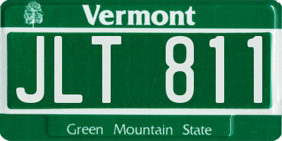 VT license plate JLT811