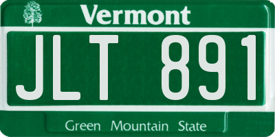 VT license plate JLT891