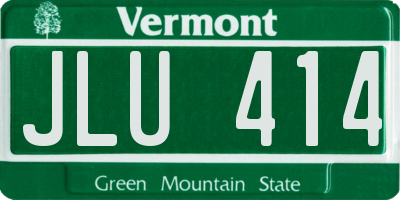 VT license plate JLU414