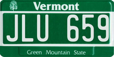 VT license plate JLU659