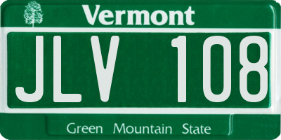 VT license plate JLV108