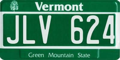 VT license plate JLV624