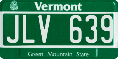 VT license plate JLV639