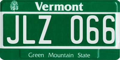 VT license plate JLZ066