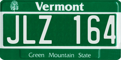 VT license plate JLZ164