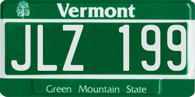 VT license plate JLZ199