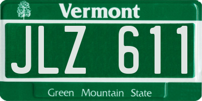 VT license plate JLZ611