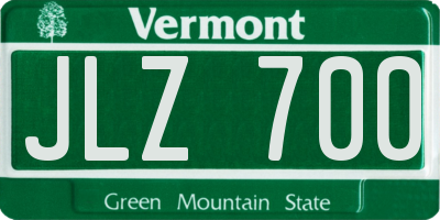 VT license plate JLZ700