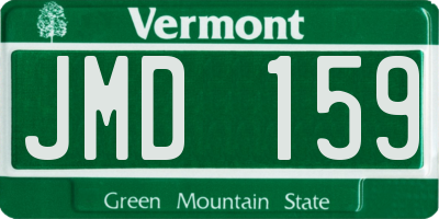 VT license plate JMD159