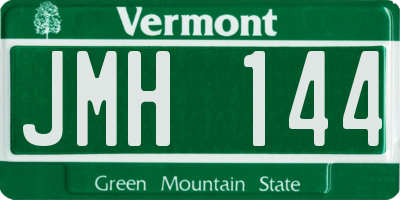 VT license plate JMH144