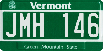 VT license plate JMH146