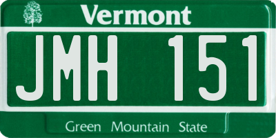 VT license plate JMH151