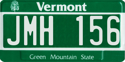 VT license plate JMH156