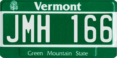 VT license plate JMH166