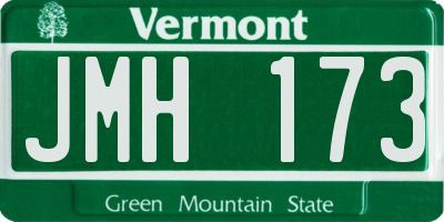 VT license plate JMH173