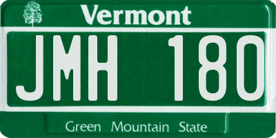 VT license plate JMH180