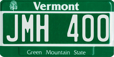 VT license plate JMH400