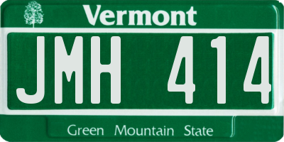 VT license plate JMH414