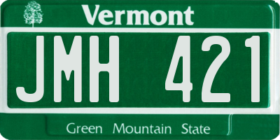 VT license plate JMH421
