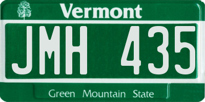 VT license plate JMH435