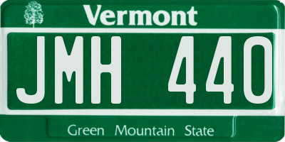VT license plate JMH440