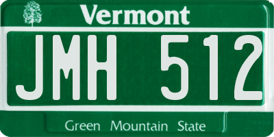VT license plate JMH512