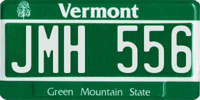 VT license plate JMH556