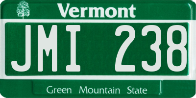 VT license plate JMI238