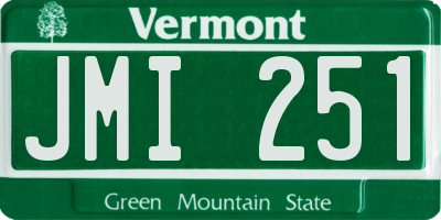 VT license plate JMI251