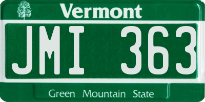VT license plate JMI363