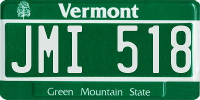 VT license plate JMI518