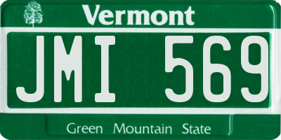 VT license plate JMI569