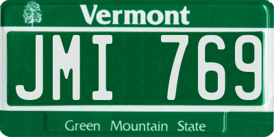 VT license plate JMI769