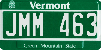 VT license plate JMM463