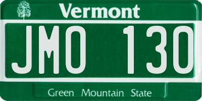 VT license plate JMO130