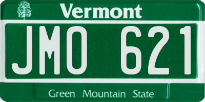 VT license plate JMO621